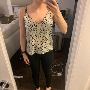 Black & white patterned cami